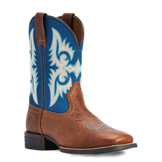 Ariat Children's Lonestar Red Dirt Road & Blue Waves Square Toe Boots 10042597