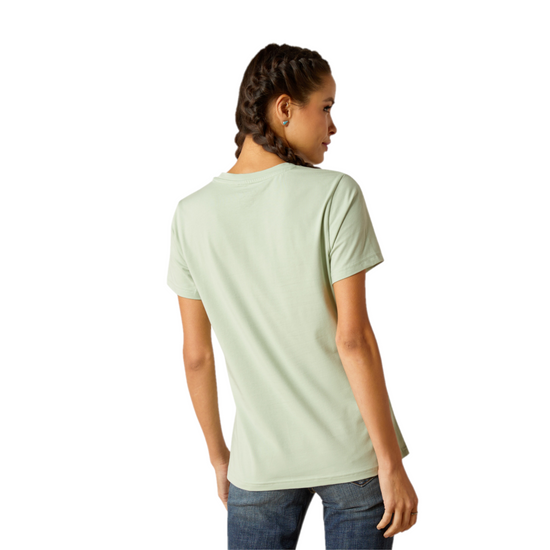 Ariat Ladies Classic Frosty Green Short Sleeve T-Shirt 10045093