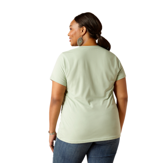 Ariat Ladies Classic Frosty Green 3/4 Sleeve T-Shirt 10045093