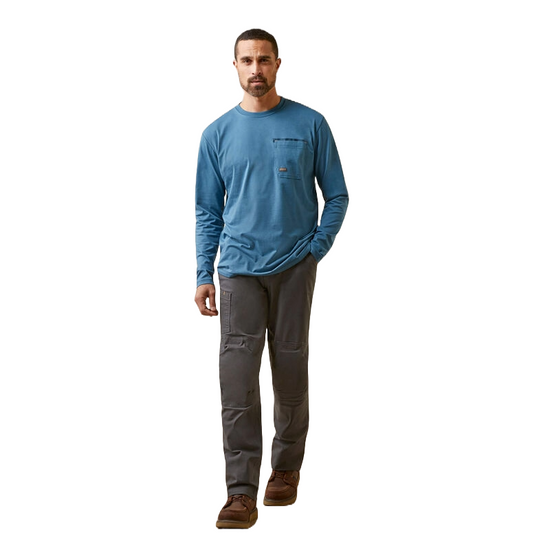 Ariat Men's Rebar Workman Blueprint Long Sleeve T-Shirt 10046350