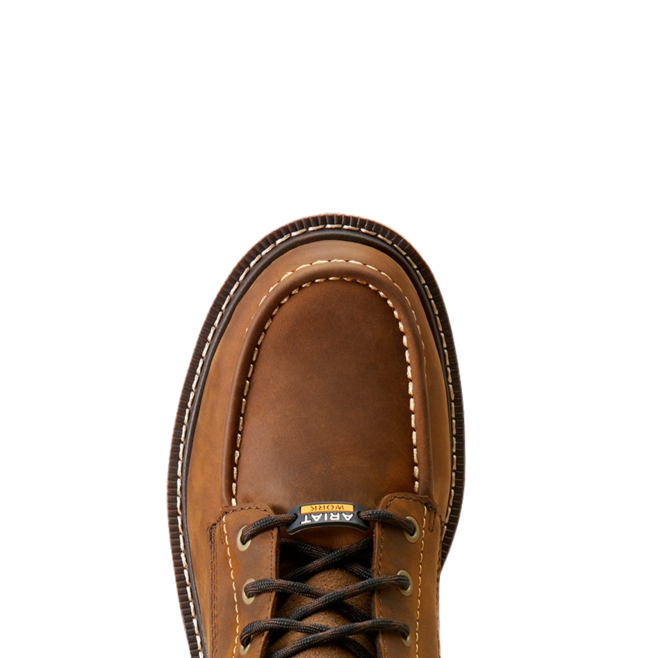 Ariat Men's Rebar Lift 8" Waterproof Brown Safety Toe Boots 10047028