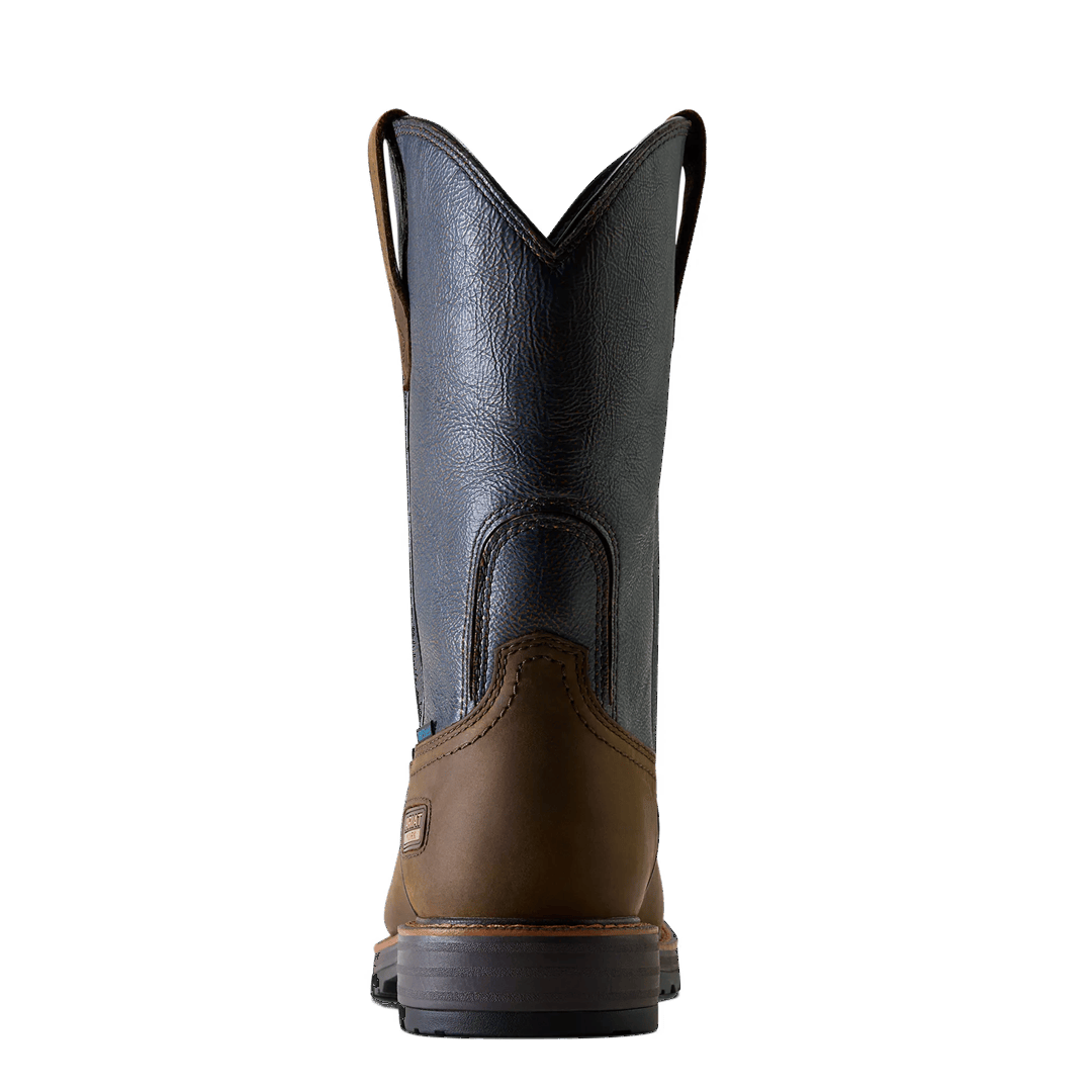 Ariat Men's Activator Patriot Rich Brown Waterproof Steel Toe Work Boot 10080349