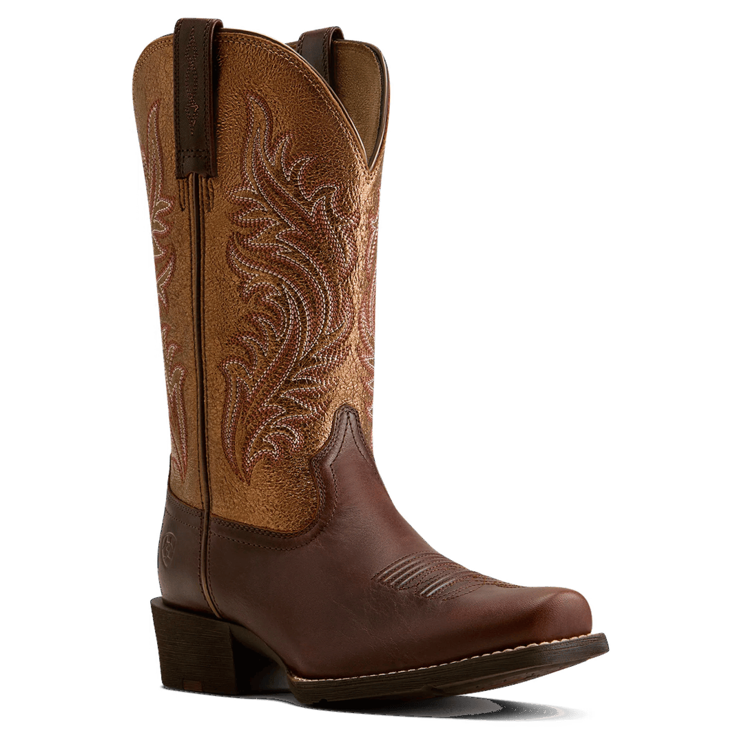 Ariat Ladies Round Up Espresso Narrow Cutter Toe Western Boot 10080406