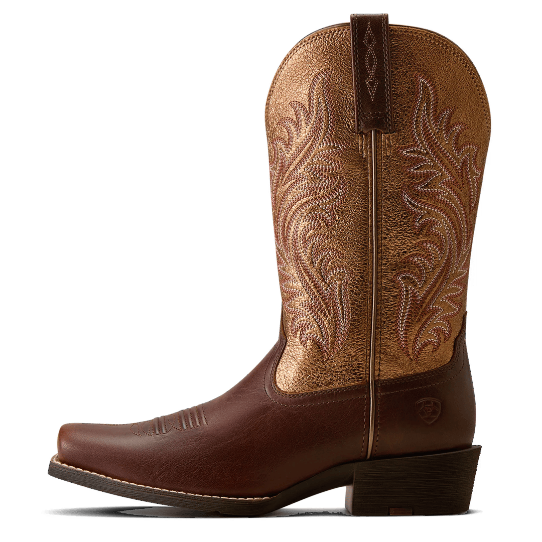 Ariat Ladies Round Up Espresso Narrow Cutter Toe Western Boot 10080406
