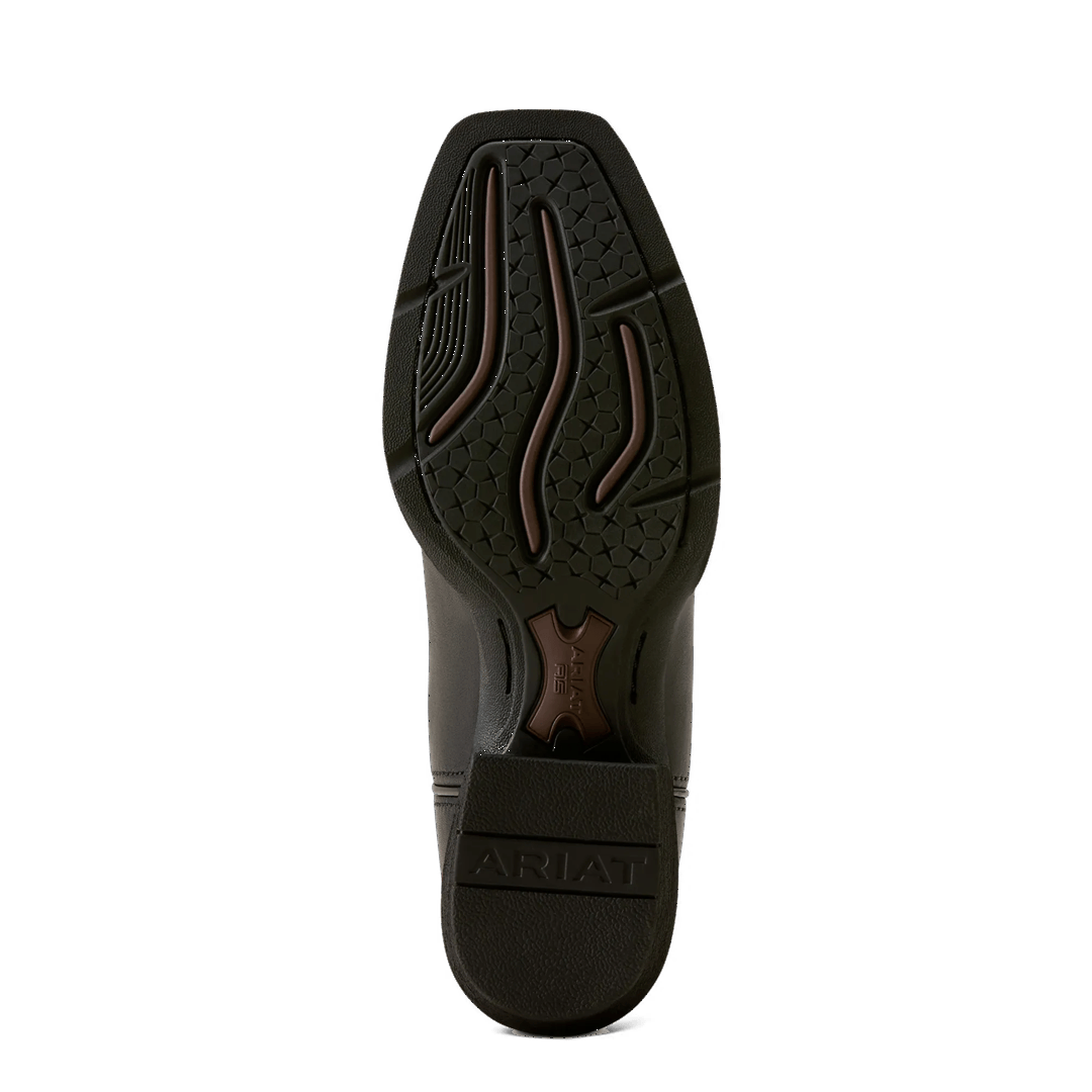Ariat Ladies Round Up Supple Black Narrow Cutter Toe Western Boot 10080407