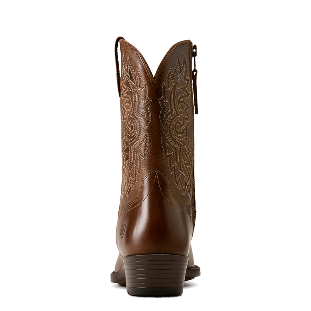 Ariat Men's Sumter Dark Tan R Toe Western Boot 10080455