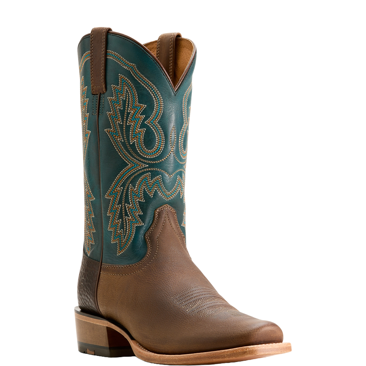 Ariat Men's Futurity Cashout Brown & Teal Cutter Toe Boots 10053756