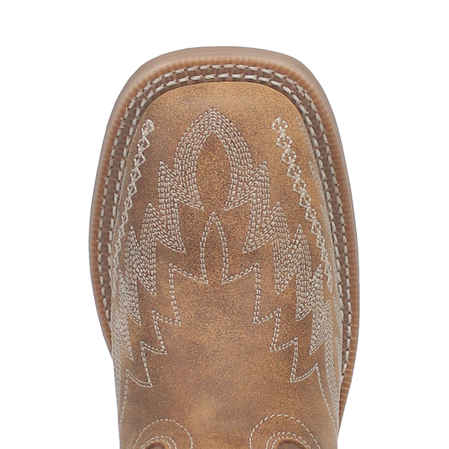 Laredo Ladies Cheyenne Off White & Tan Leather Boots 5717