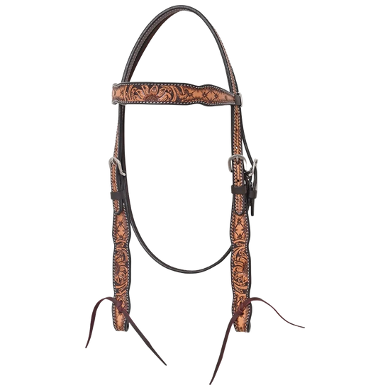 Circle Y Quilted Sunflower Browband Headstall