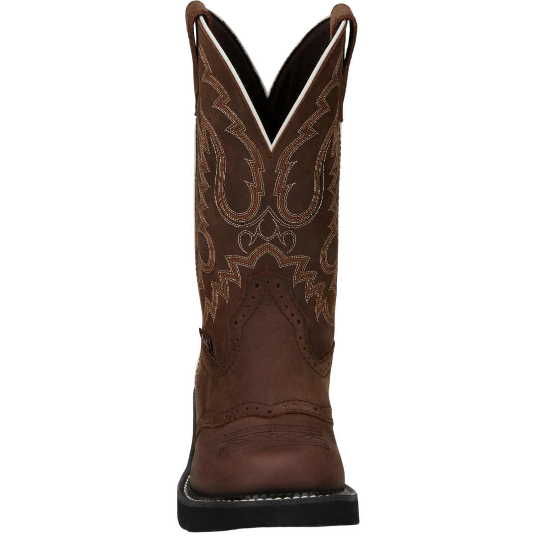 Justin Ladies Inji Aged Bark Brown Western Boot GY9909