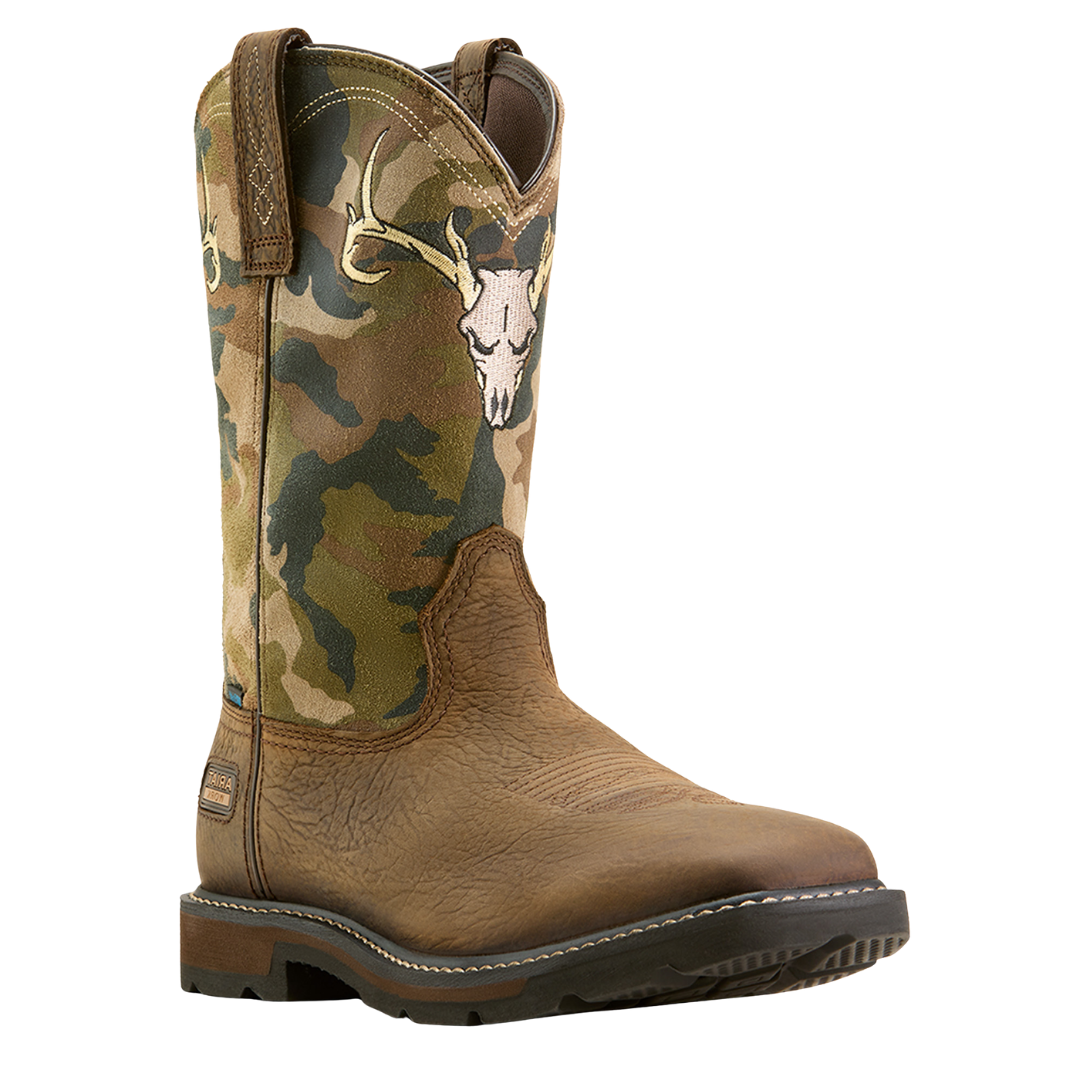 Ariat Men's Groundbreaker Graphic Waterproof Camo Work Boot 10074211