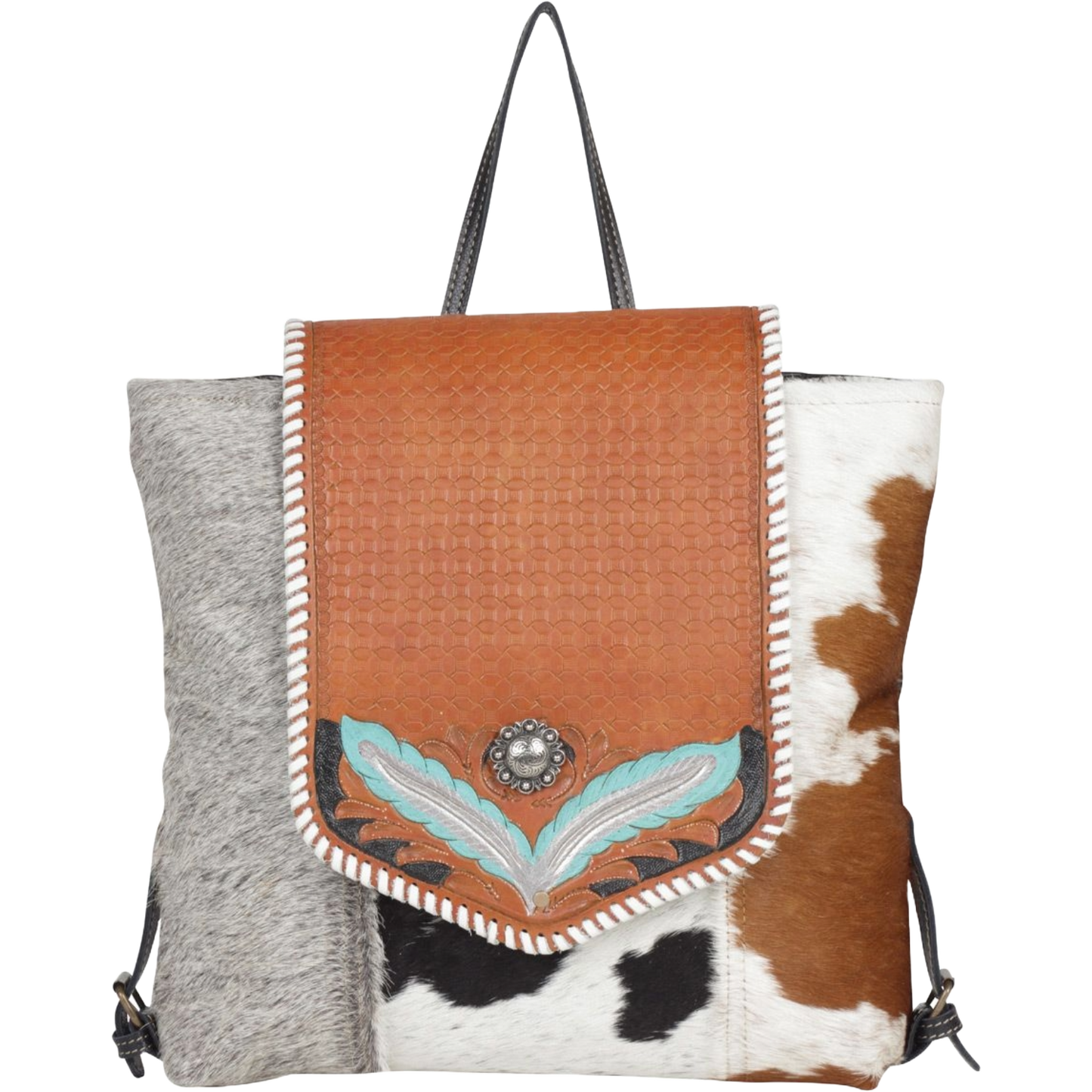 Myra Bag Ladies Calentivay Hand-Tooled Western Backpack S-4360