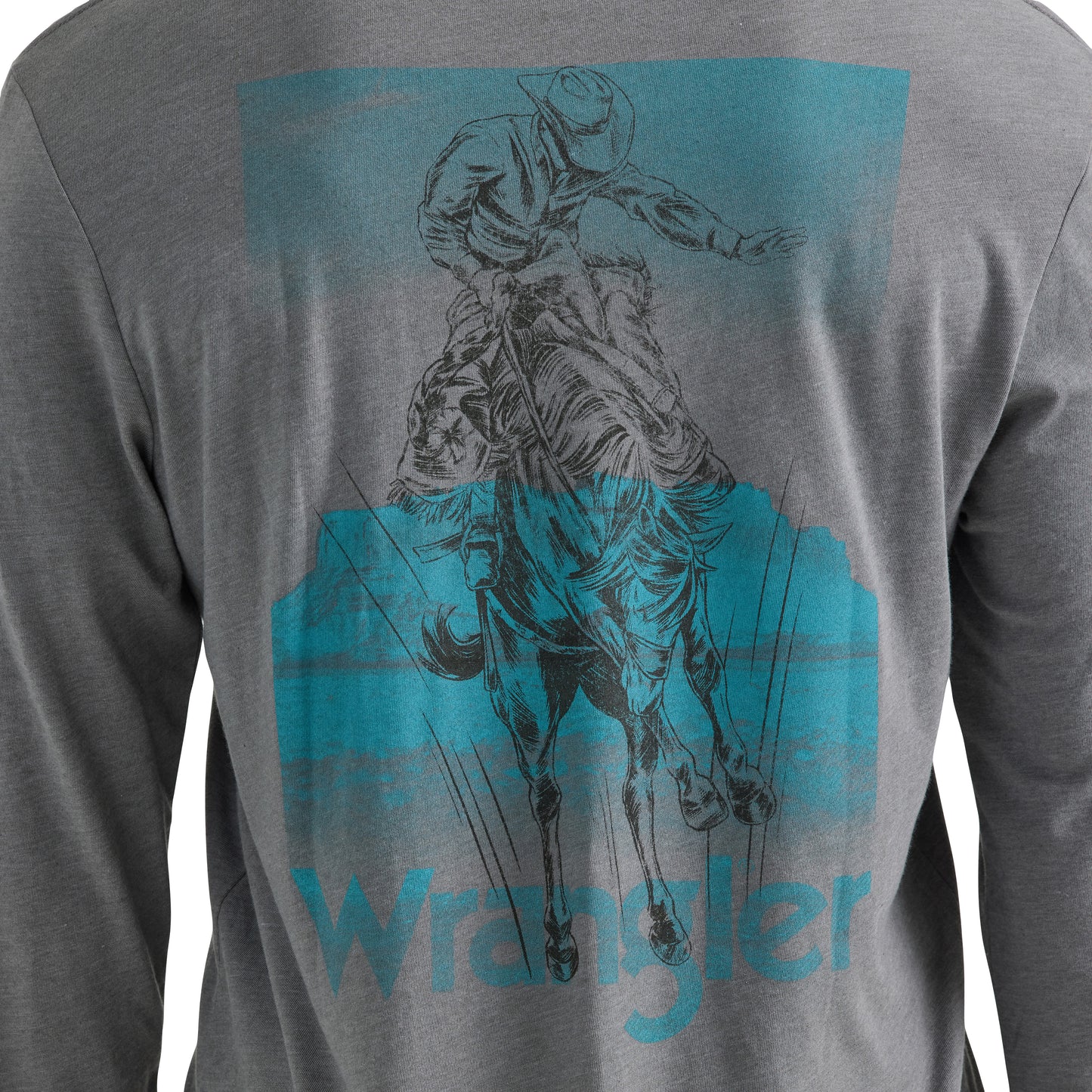 Wrangler Men's Graphite Heather Long Sleeve T-Shirt 112350067