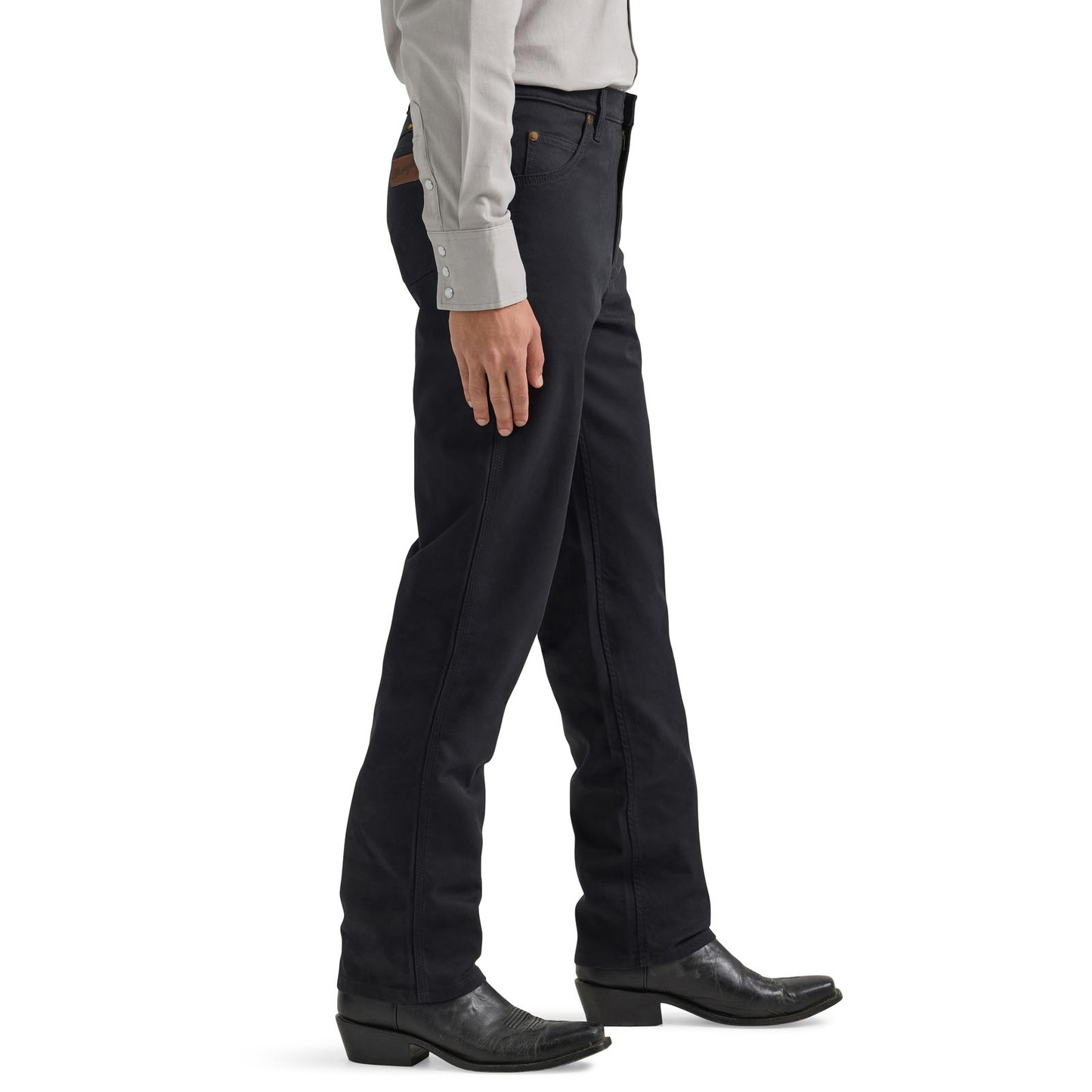 Wrangler Men's Cowboy Cut Tough Comfort Premium Performance Jean – Regular Fit, Caviar Black