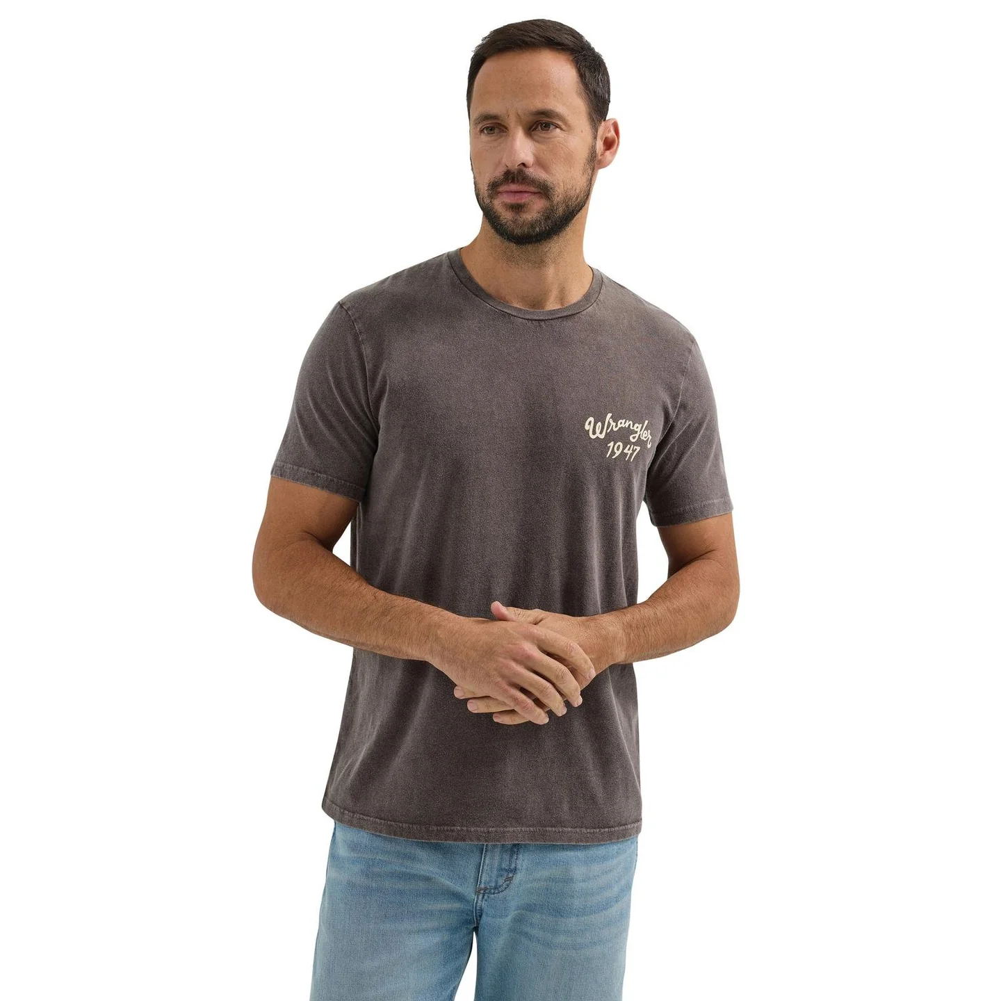 Wrangler Men's Brown Ganache Rugged Skull T-Shirt 112361834