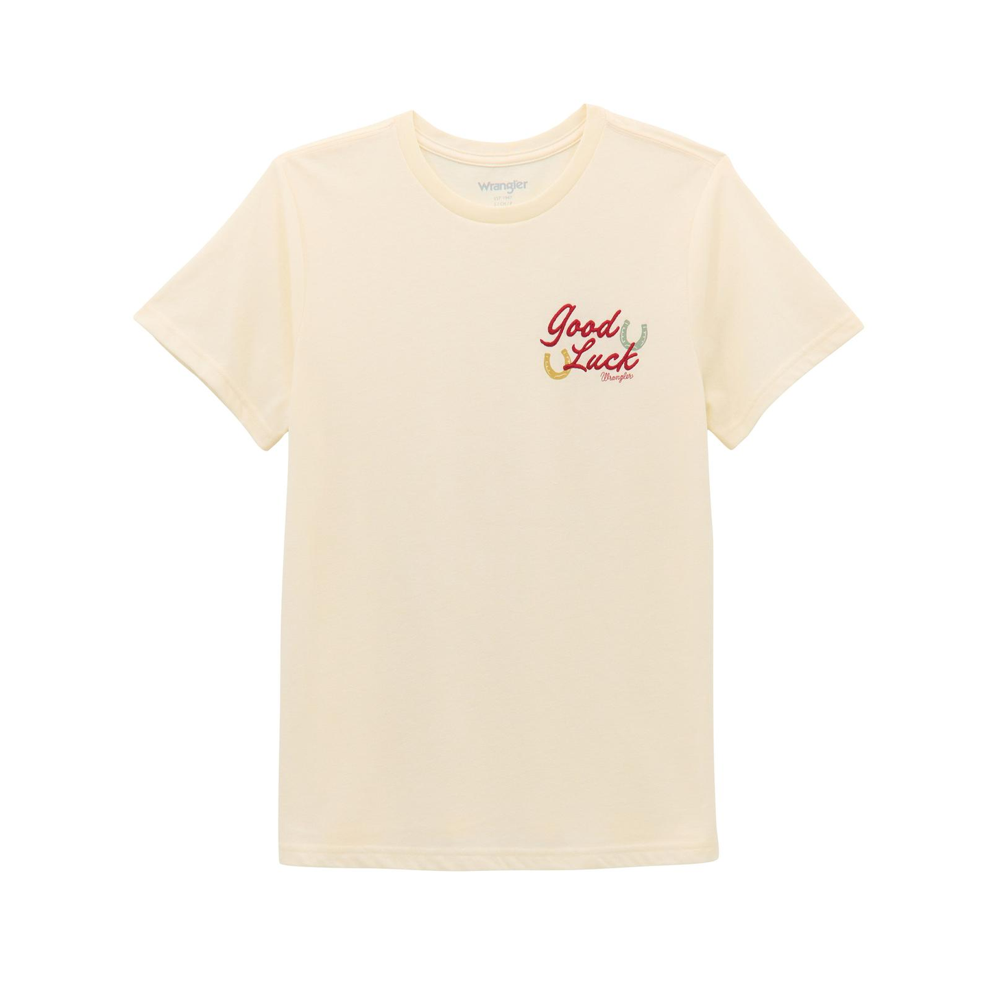 Wrangler Ladies Good Luck Graphic White T-Shirt 112365139