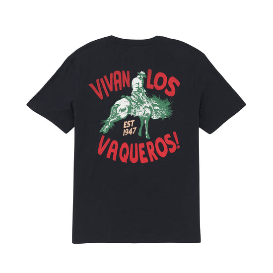 Wrangler Men's Vivan Los Vaqueros Jet Black Graphic T-Shirt 112365306