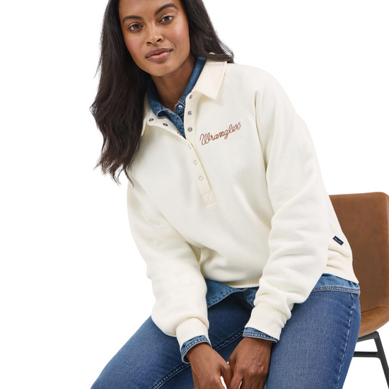 Wrangler Ladies Retro® Americana Cream Half Snap Pullover 112367392