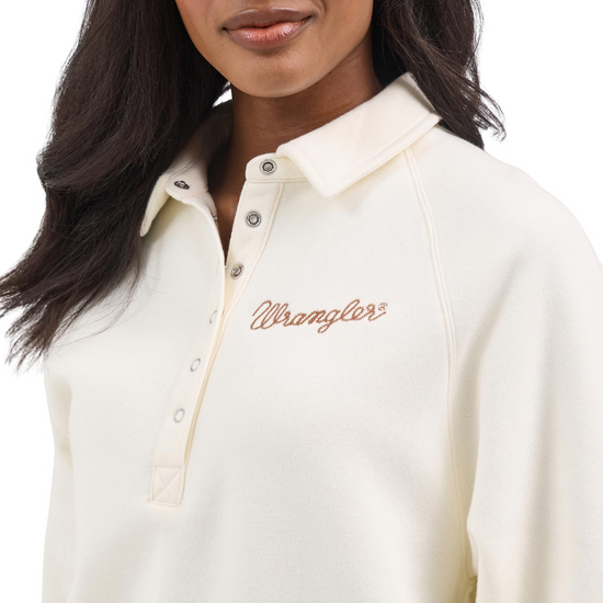 Wrangler Ladies Retro® Americana Cream Half Snap Pullover 112367392