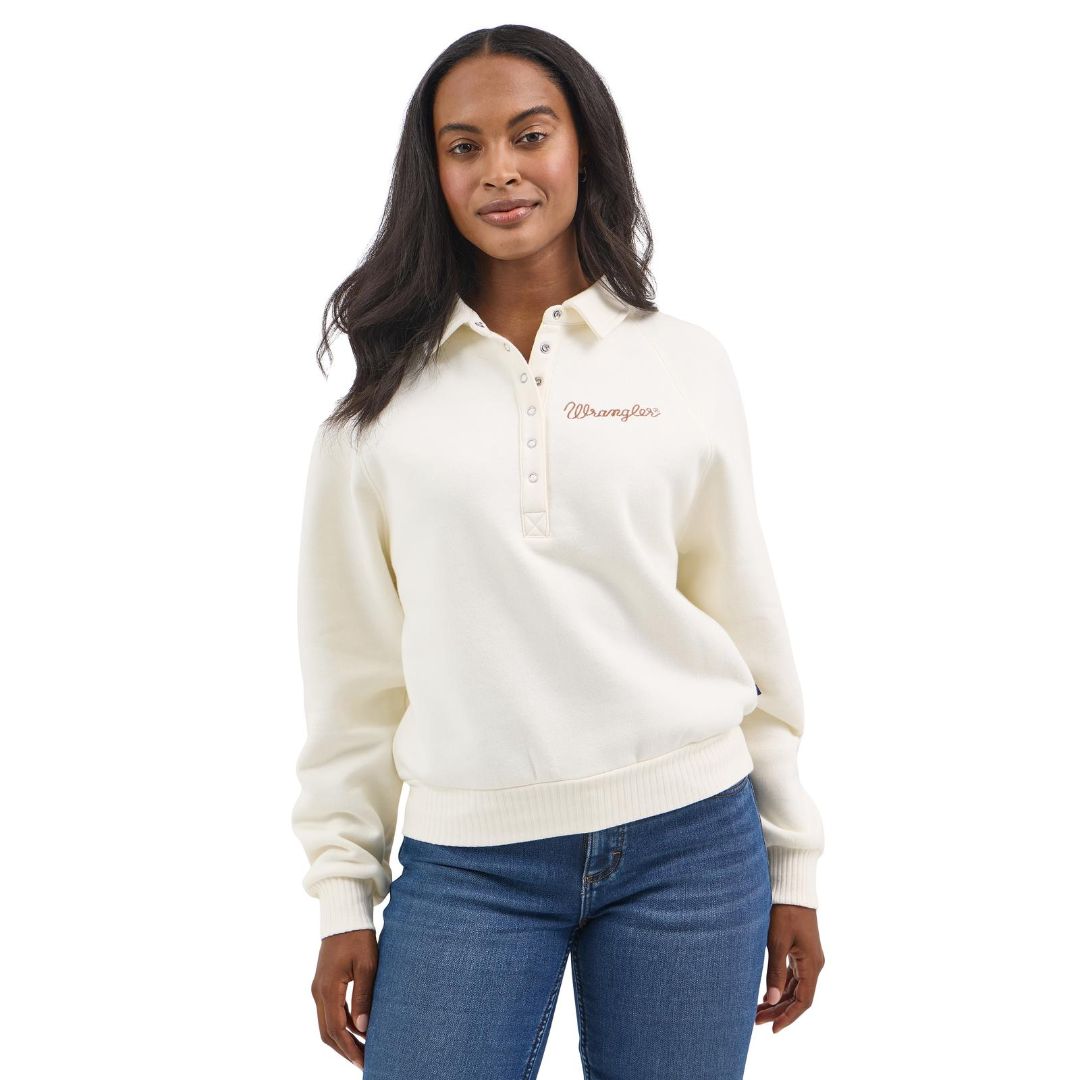 Wrangler Ladies Retro® Americana Cream Half Snap Pullover 112367392