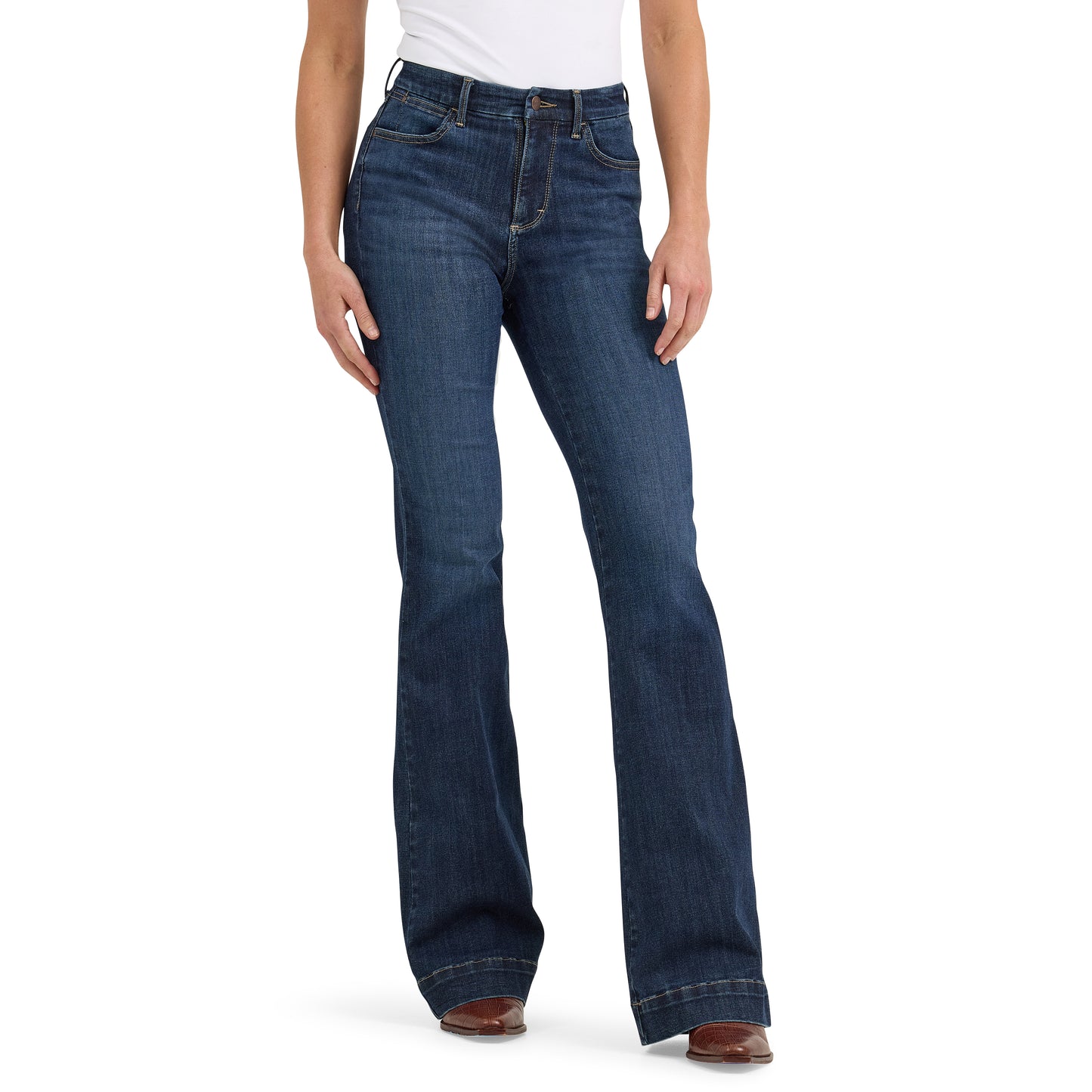Wrangler Ladies BeSpoke Alexandra Dark Wash Trouser Jean 112367600