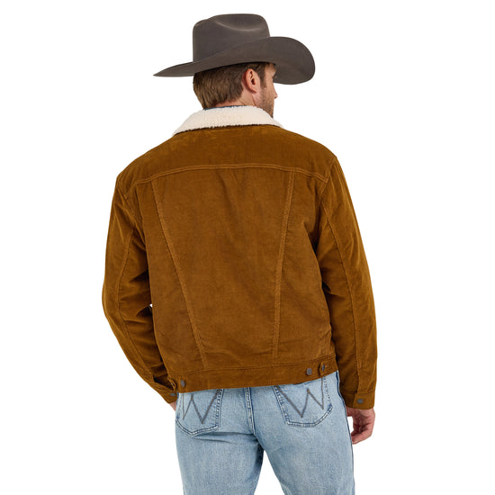 Wrangler Men's Cowboy Cut Corduroy Brown Western Jacket 112367603