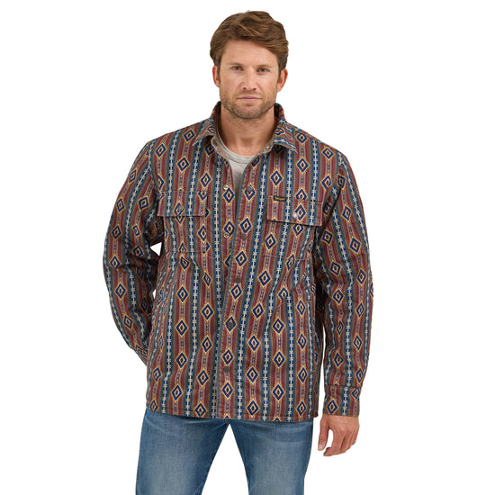 Wrangler Men's Reversible Quilted Brown Western Jacket 112368205