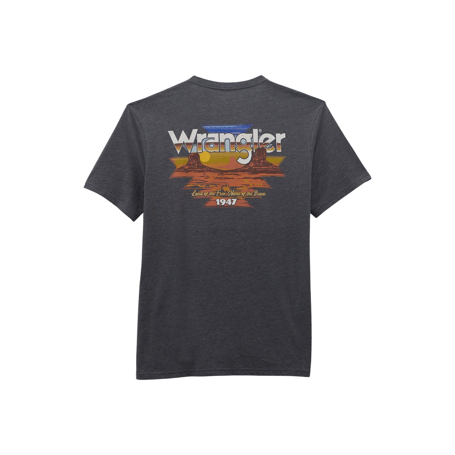 Wrangler Men's Desert Charcoal Grey Pocket T-Shirt 112368653