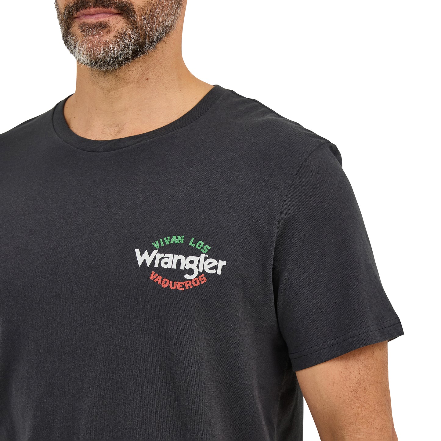 Wrangler Men's Vivan Los Vaqueros Jet Black T-Shirt 112368738