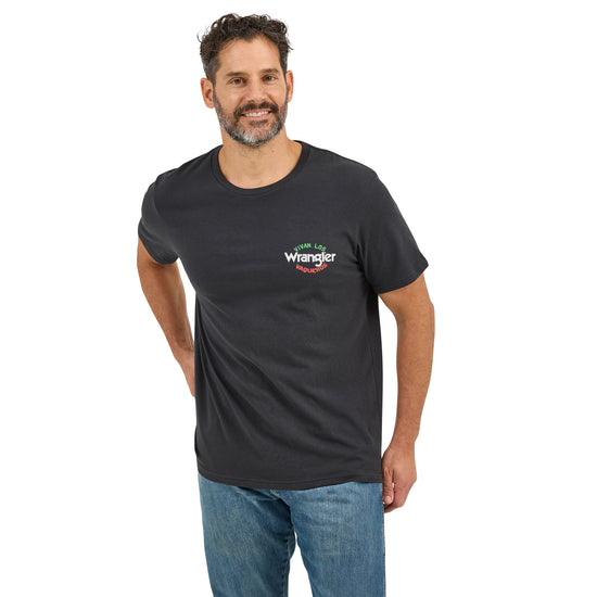 Wrangler Men's Vivan Los Vaqueros Jet Black T-Shirt 112368738