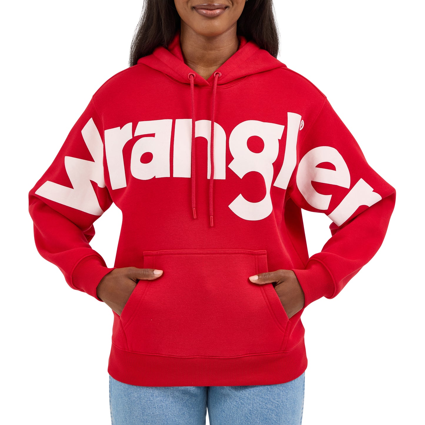Wrangler Ladies Retro® Punchy Classic Red Hoodie 112371605
