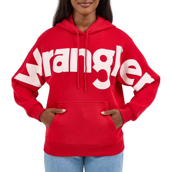 Wrangler Ladies Retro® Punchy Classic Red Hoodie 112371605