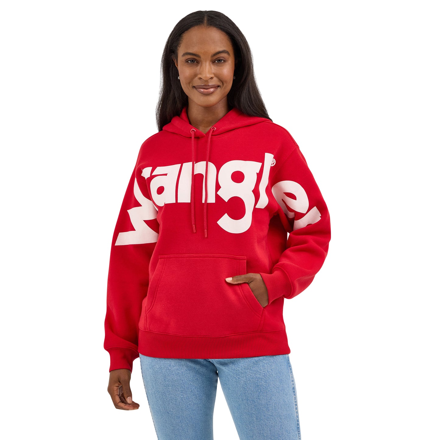 Wrangler Ladies Retro® Punchy Classic Red Hoodie 112371605