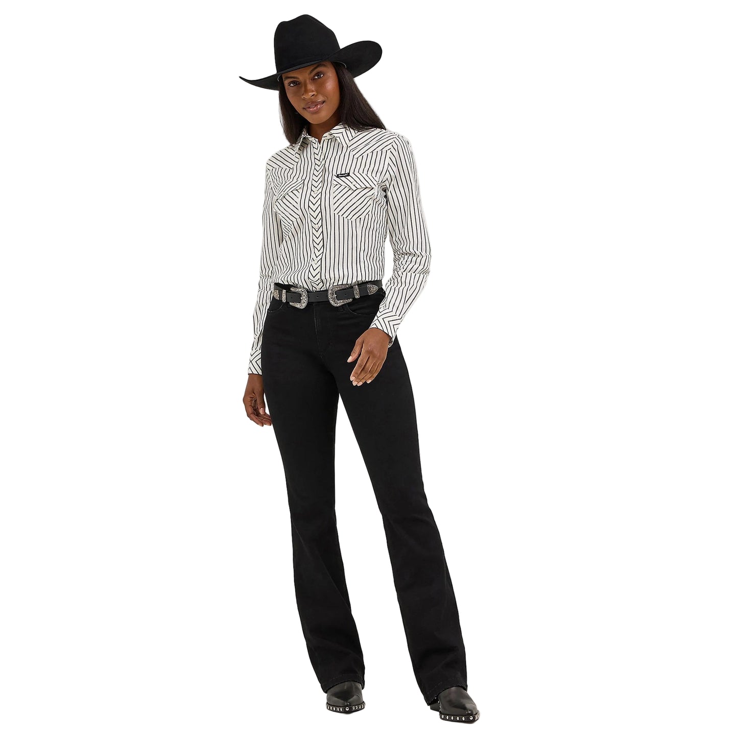 Wrangler Ladies Retro® White Party Western Snap Shirt 112371710