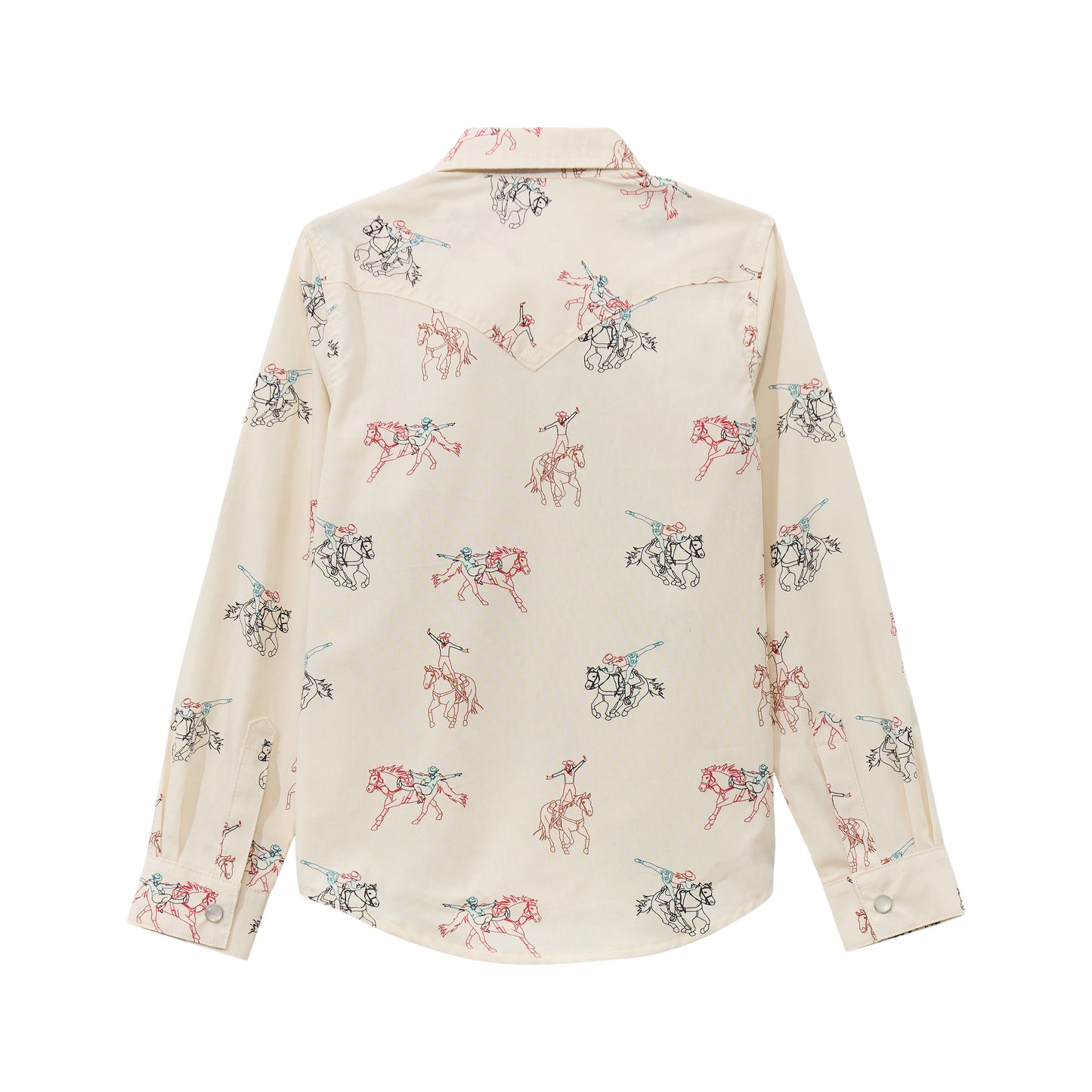 Wrangler Youth Girl's Horseback Tricks Western Snap Shirt 112371871