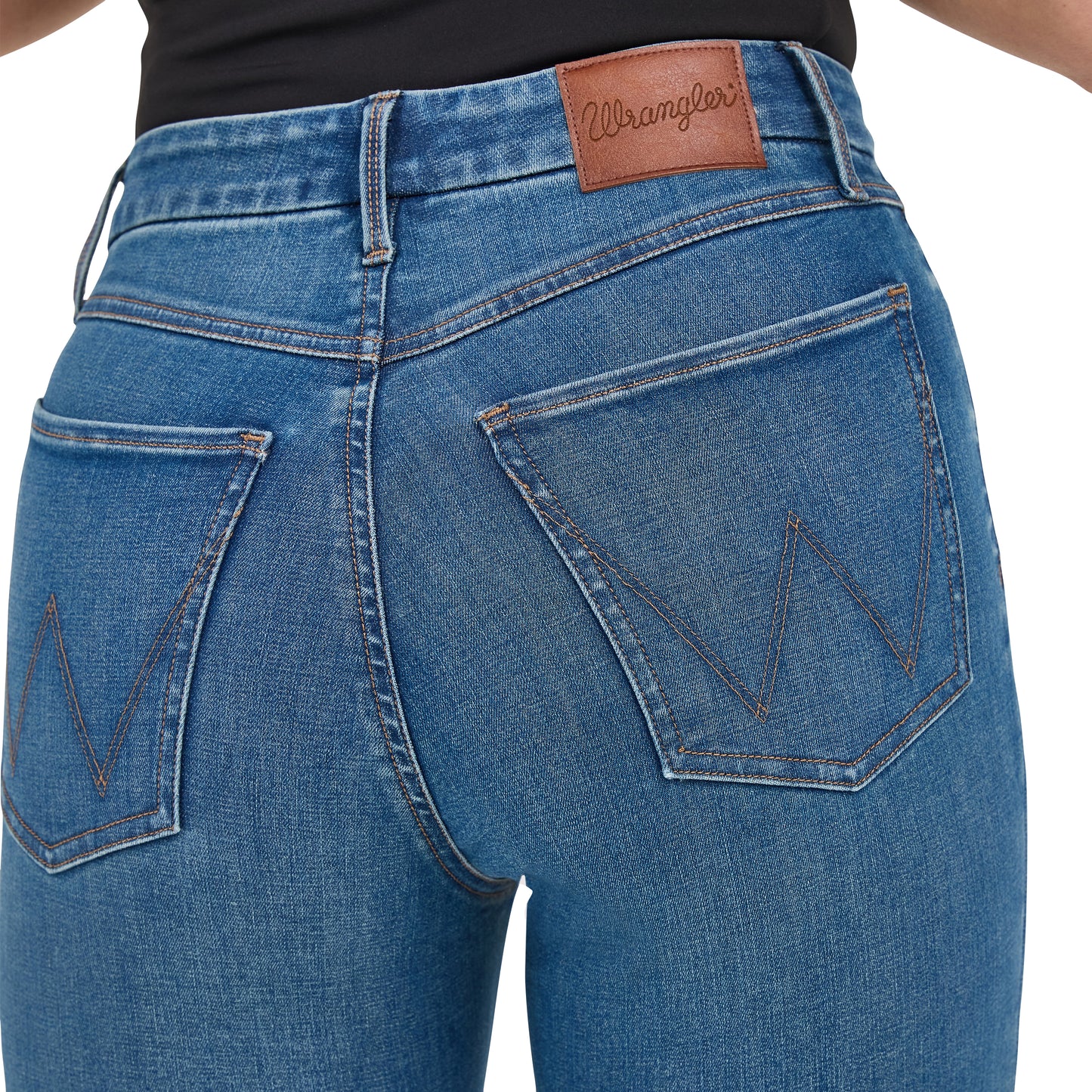 Wrangler Ladies Bespoke Regina High Rise Bootcut Denim Jean 112371947