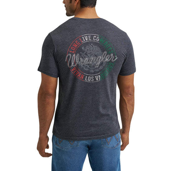 Wrangler Men's Mexico Graphic Heather Black T-Shirt 112372808