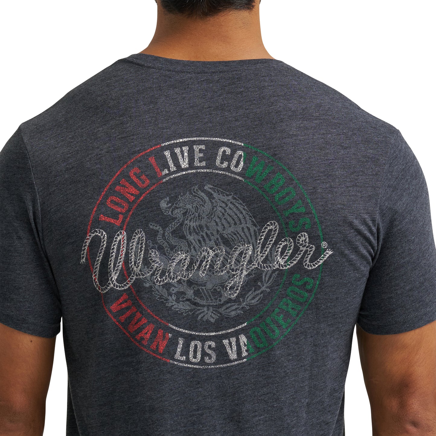 Wrangler Men's Mexico Graphic Heather Black T-Shirt 112372808