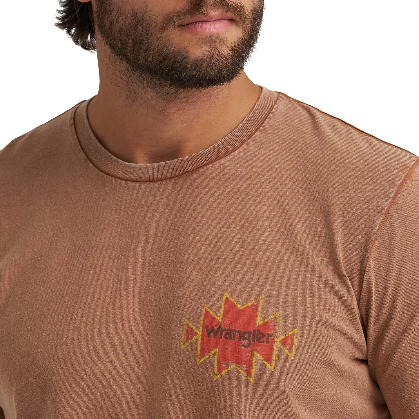 Wrangler Men's Rawhide Brown Bucking Horse Graphic T-Shirt 112372850