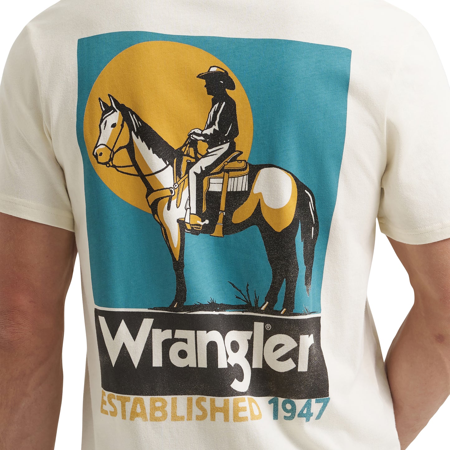 Wrangler Men's Antique White Established 1947 Graphic T-Shirt 112372856