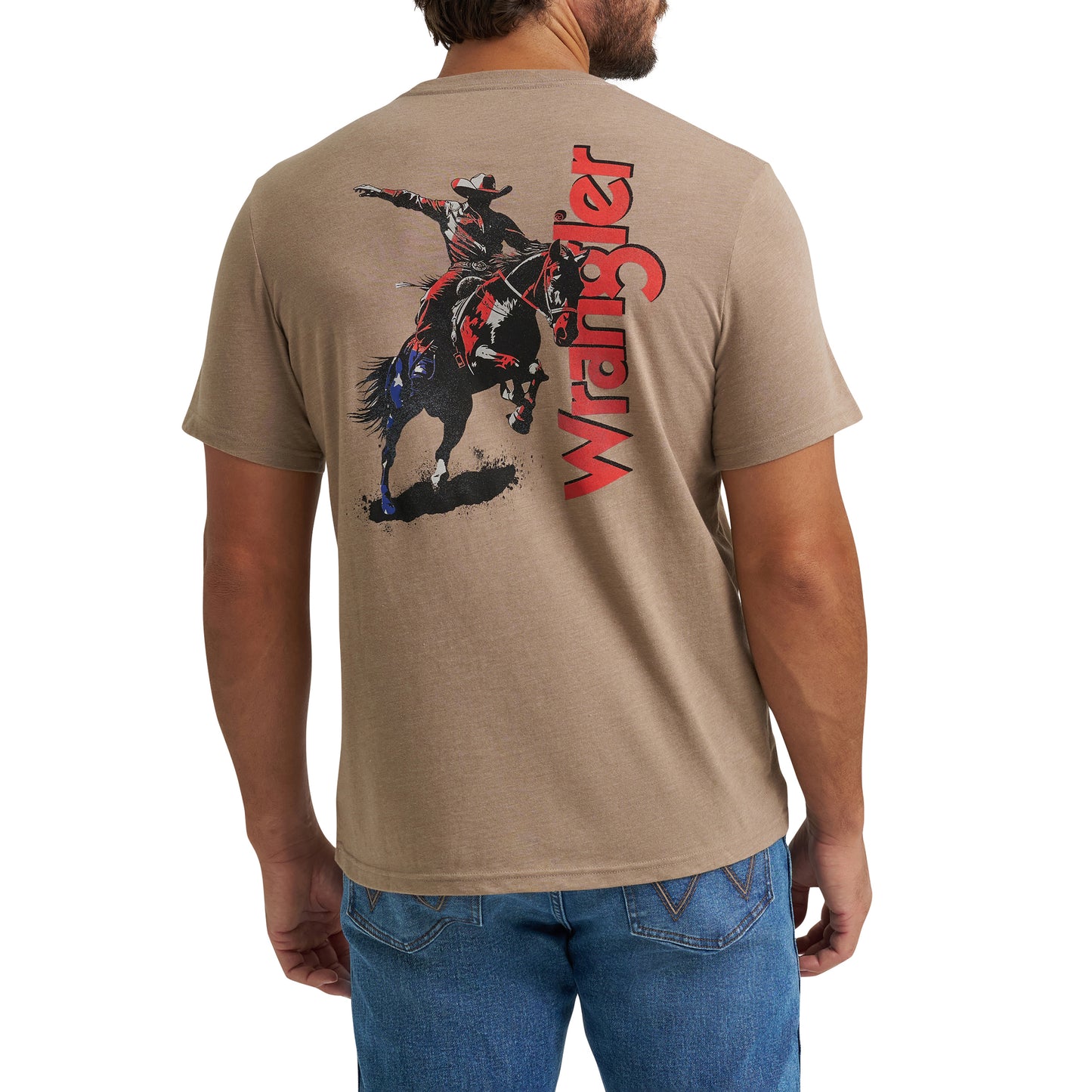 Wrangler Men's Desert Taupe Heather Graphic T-Shirt 112372938