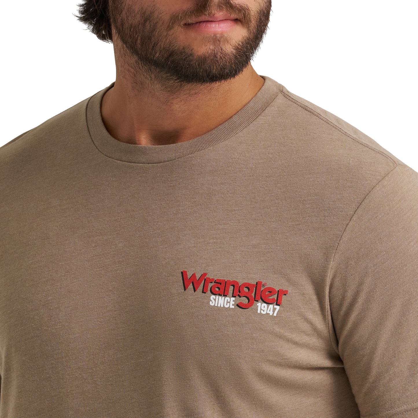 Wrangler Men's Desert Taupe Heather Graphic T-Shirt 112372938