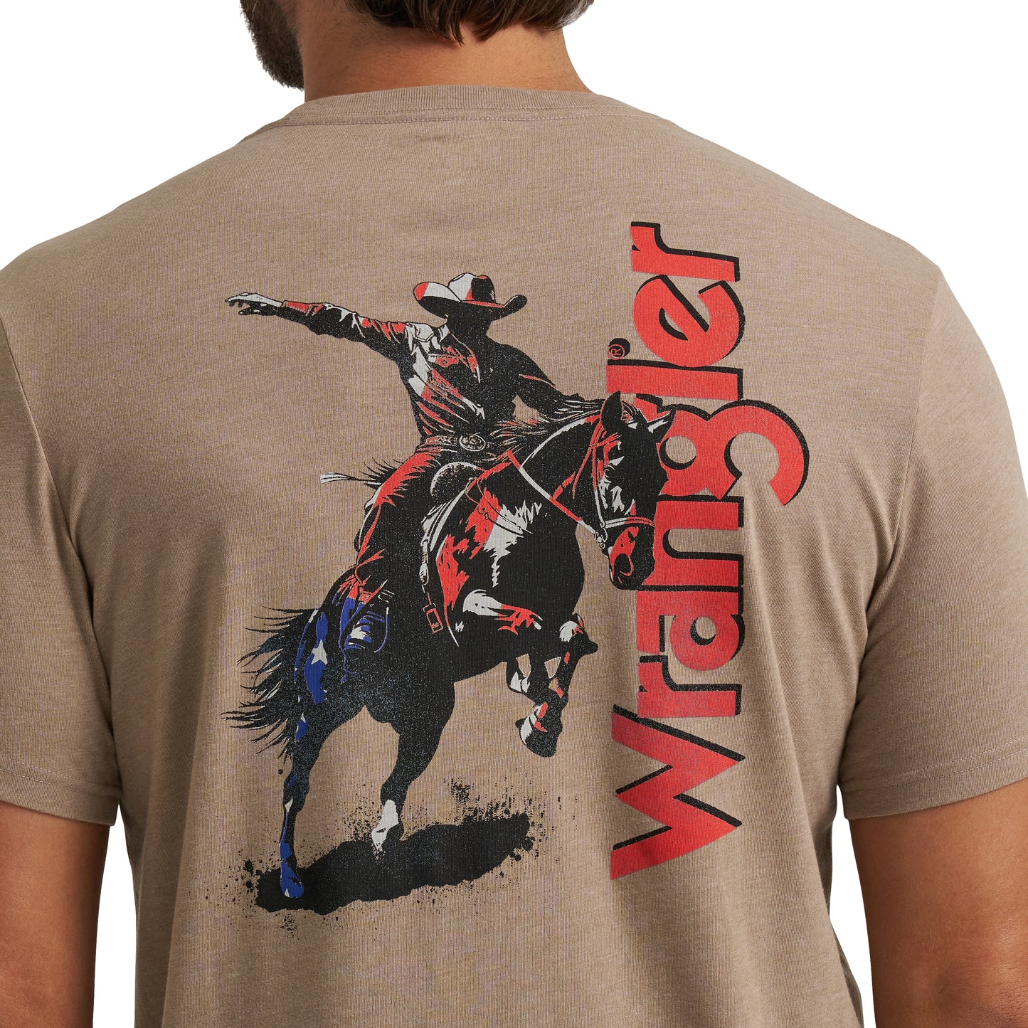 Wrangler Men's Desert Taupe Heather Graphic T-Shirt 112372938
