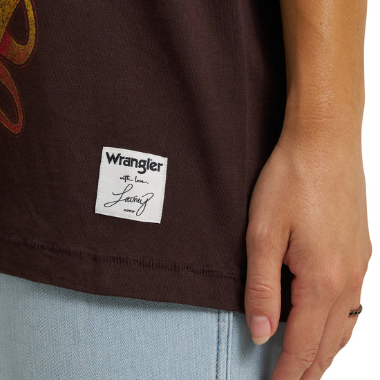 Wrangler X Lainey Wilson Ladies Black 'Call A Cowboy' T-Shirt 112373172