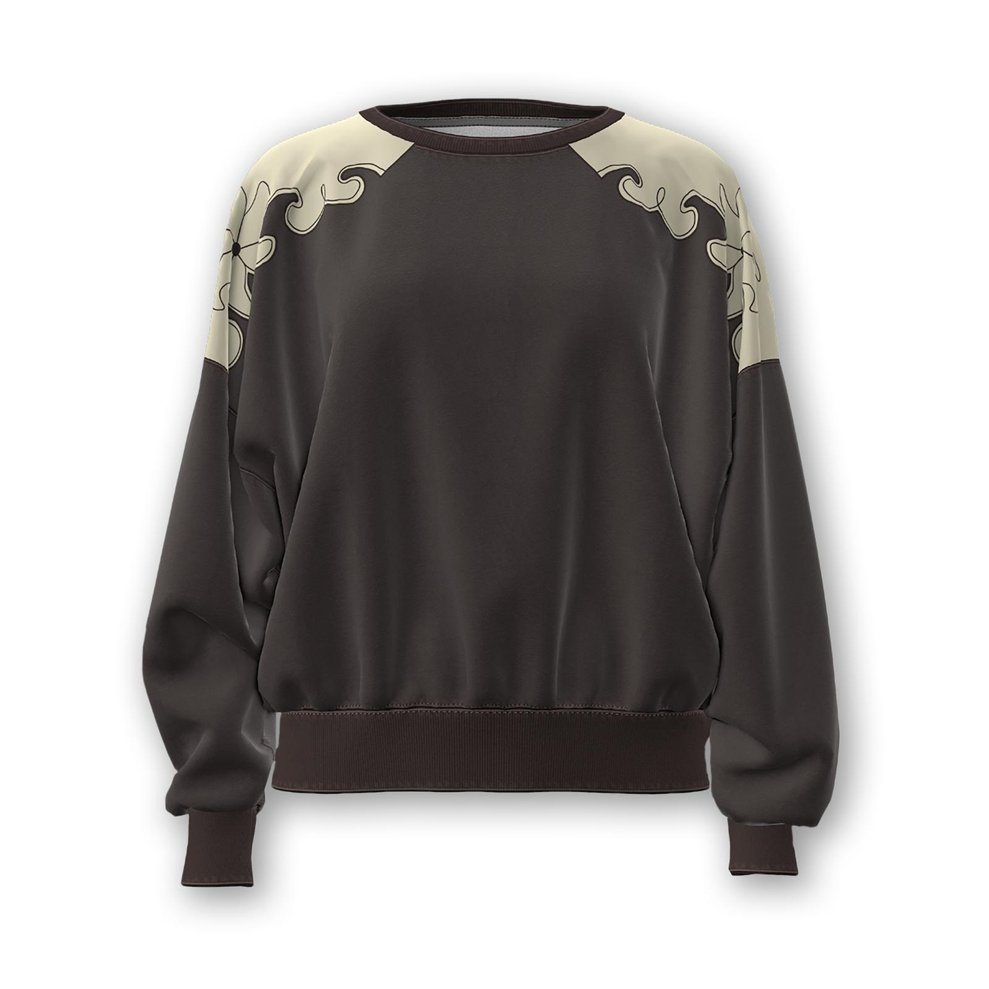 Wrangler X Lainey Wilson Ladies Brown Crew Sweatshirt 112373701