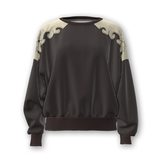 Wrangler X Lainey Wilson Ladies Brown Crew Sweatshirt 112373701