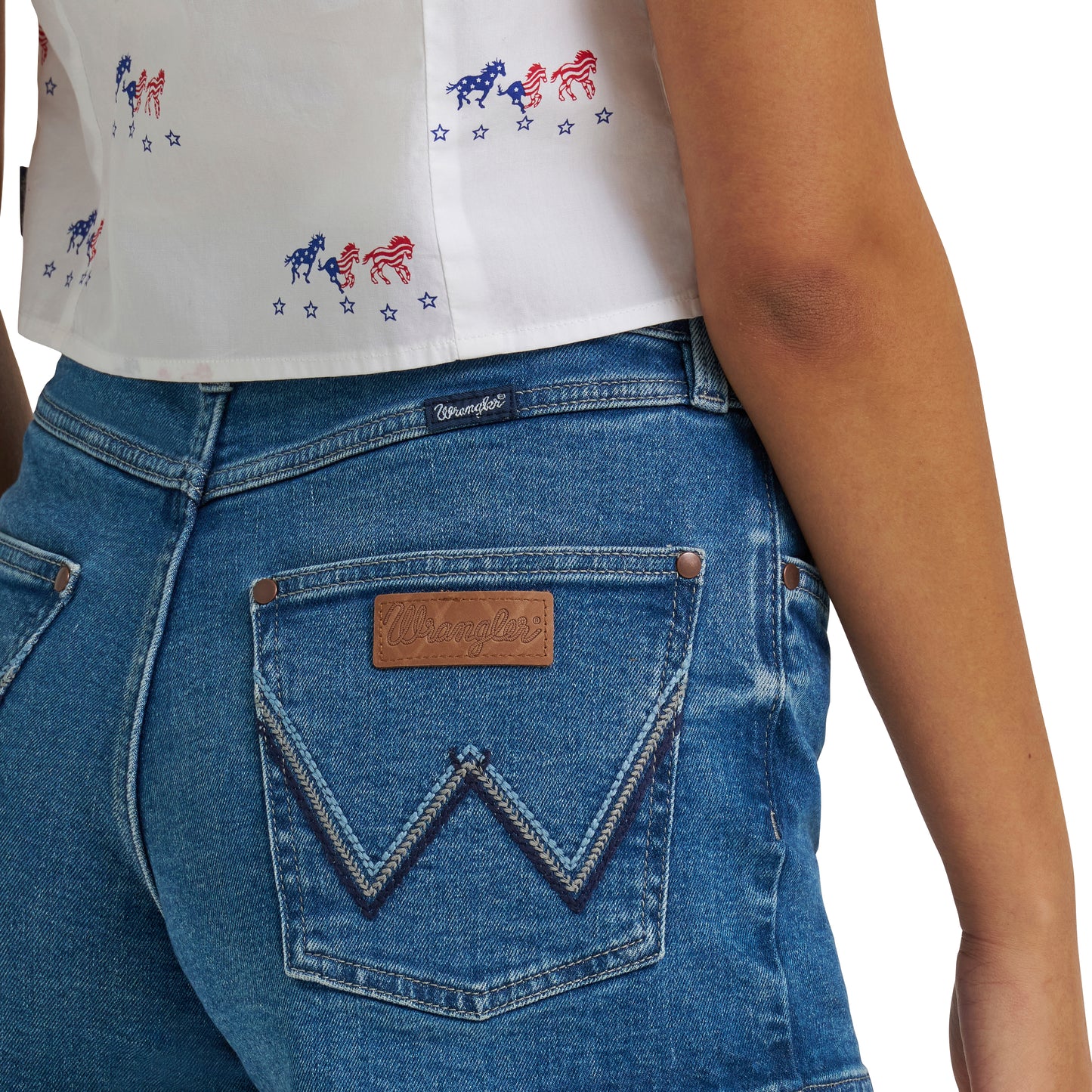 Wrangler Ladies Retro Mae Mid Rise Saige Denim Short 112375247