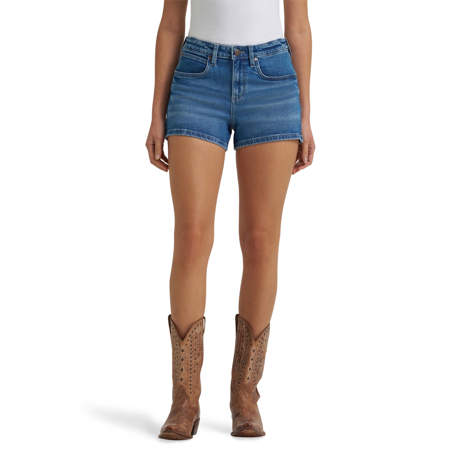 Wrangler Ladies Retro Mae Mid Rise Saige Denim Short 112375247