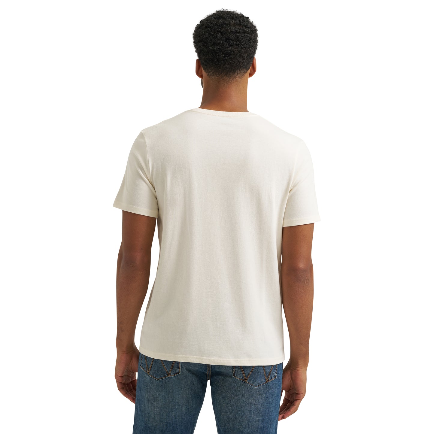 Wrangler Men's Logo Graphic Egret White T-Shirt 112375735
