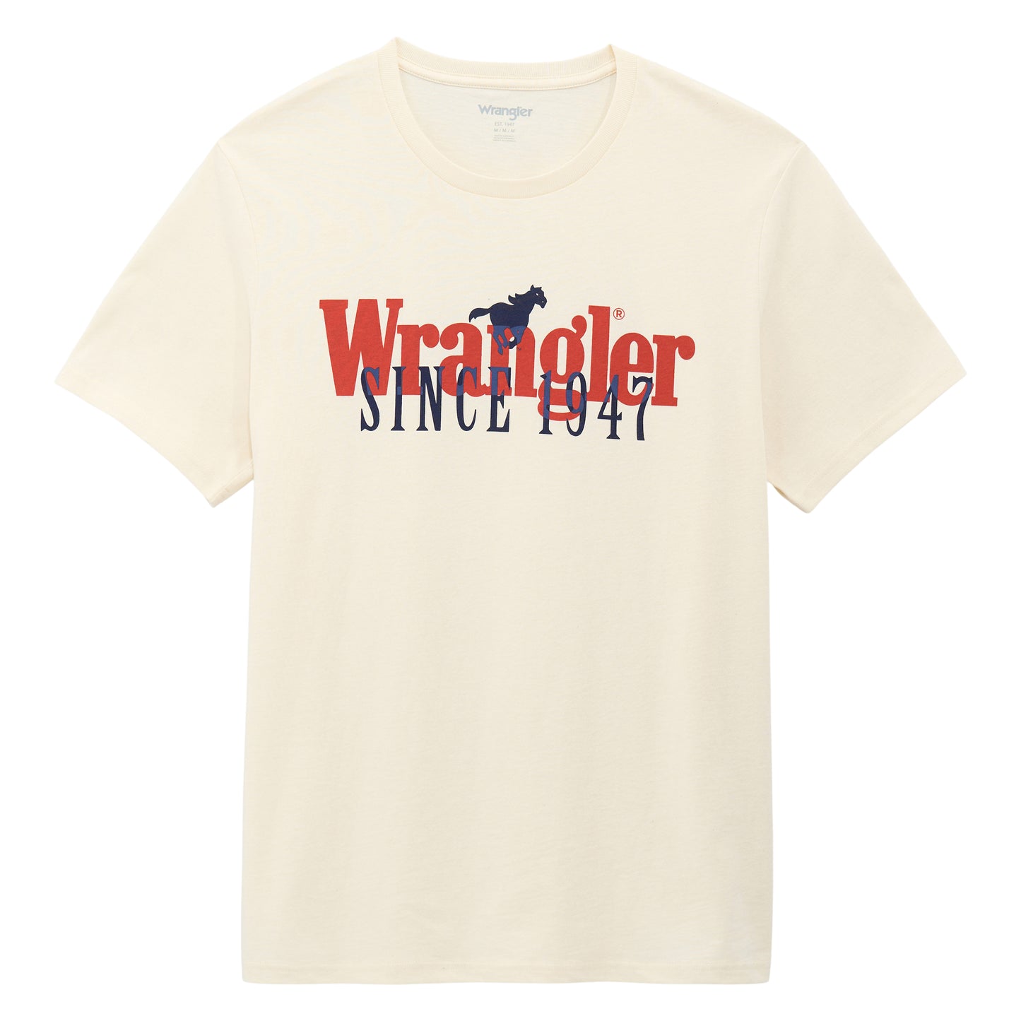 Wrangler Men's Logo Graphic Egret White T-Shirt 112375735